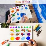 Large Watercolor Palette Tray, 20 Wells, White