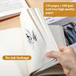 IANFAN 8-Pack A5 Blank Sketchbooks, 256 Pages