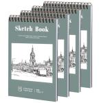 4 Pack Mini Sketchbooks - 5.5 x 8.5 Inches
