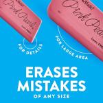 Paper Mate Pink Pearl Erasers, 12 Count