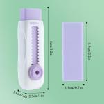 M&G 4 Pack Retractable Rubber Erasers - Purple