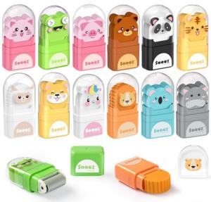 Sooez 12 Pack Cute Animal Pencil Erasers