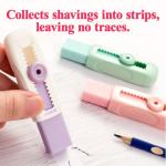 M&G 4 Pack Retractable Rubber Erasers - Purple