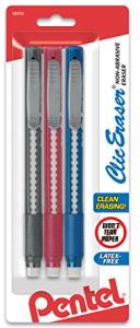 Pentel Clic Retractable Eraser - Assorted Colors