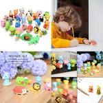 35Pcs Animal Erasers - Fun Desk Pets