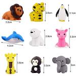 35Pcs Animal Erasers - Fun Desk Pets