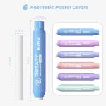 Nicpro 6 Pack Colorful Twist Erasers for Kids