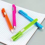 Retractable Mechanical Eraser Pen Set - 4 Colors