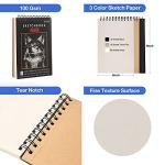 50 Pack Sketching Set with Pencils and Sketchbook