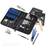 50 Pack Sketching Set with Pencils and Sketchbook