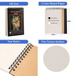 Prina 76-Piece Drawing Set and Sketchbook Kit