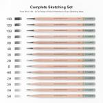 KALOUR 18-Piece Professional Sketch Pencil Set