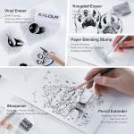 KALOUR 25-Piece Sketch Pencil Set for Artists