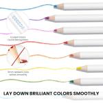 120 Soft Colored Pencils Set with Sketchbook Case