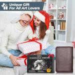 58-Piece Art Drawing Supplies Kit with Leather Case