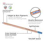 KALOUR 50-Color Pro Pastel Chalk Pencils Set