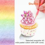 Shuttle Art 60 Soft Pastel Colored Pencils Set