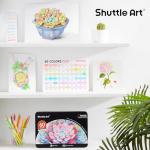 Shuttle Art 60 Soft Pastel Colored Pencils Set