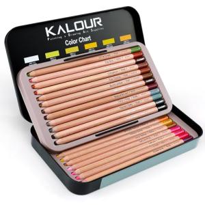 KALOUR 24-Color Pastel Chalk Pencil Set