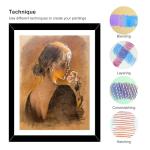 KALOUR 24-Color Pastel Chalk Pencil Set