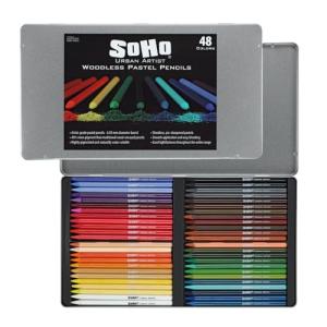 Soho Urban Artist Woodless Pastel Pencils Set of 48
