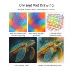 72 Soft Vibrant Pastel Colored Pencils Set