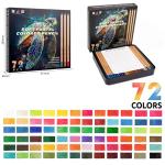 72 Soft Vibrant Pastel Colored Pencils Set