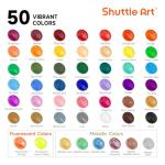 Shuttle Art 50 Color Acrylic Paint Set, 2oz