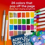 ARTISTRO 24 Dual-Tip Acrylic Paint Markers