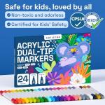 ARTISTRO 24 Dual-Tip Acrylic Paint Markers