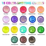 ABEIER 18-Color Iridescent Acrylic Paint Set