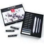 KALOUR 15 Piece Charcoal Drawing Set