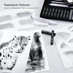 KALOUR 15 Piece Charcoal Drawing Set