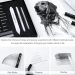 KALOUR 15 Piece Charcoal Drawing Set