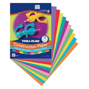 Tru-Ray Construction Paper Set, 10 Bright Colors