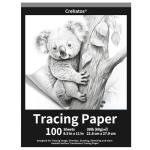 Crehatos 8.5" x 11" Tracing Paper Pad - 100 Sheets