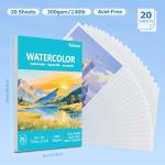 Pacocoast Cold Press Watercolor Paper Pad, 9"x12