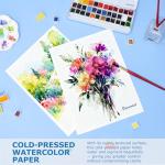 Pacocoast Cold Press Watercolor Paper Pad, 9"x12