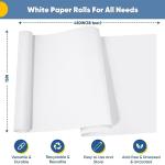 White Kraft Paper Roll 15" x 450