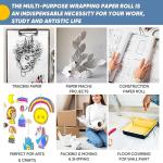 White Kraft Paper Roll 15" x 450