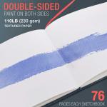 8.5" x 8.5" Watercolor Art Book, 2 Pack