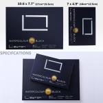 100% Cotton Watercolor Paper Block - 20 Sheets