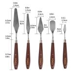 Stainless Steel Palette Knife Set with Wood Handles