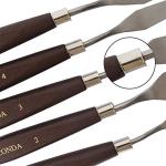 Stainless Steel Palette Knife Set with Wood Handles