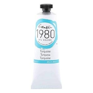 Gamblin 1980 Oil Paint in Turquoise 37ml
