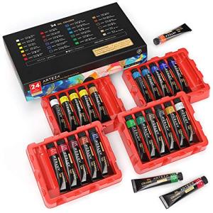 Arteza 24-Tube Oil Paint Set for Art Projects