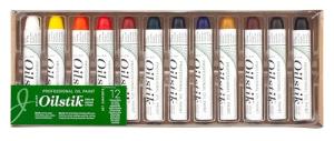 Shiva Oil Paintstik Set, 12 Professional Colors