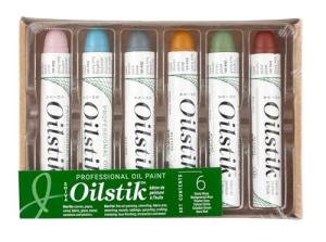 Shiva Oil Paintstik Set - 6 Traditional Colors