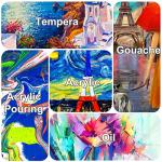 18x24 Inch Stretched Canvas 5-Pack for Painting