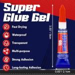 Super Glue Gel: 12 x 3g All-Purpose Adhesive